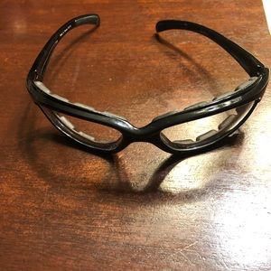 Zan, Texas sunglasses with foam matte black frame clear lens- eztxoolc